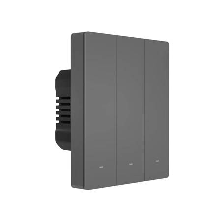Sonoff inteligentny 3-kanałowy przełącznik ścienny Wi-Fi czarny (M5-3C-80)